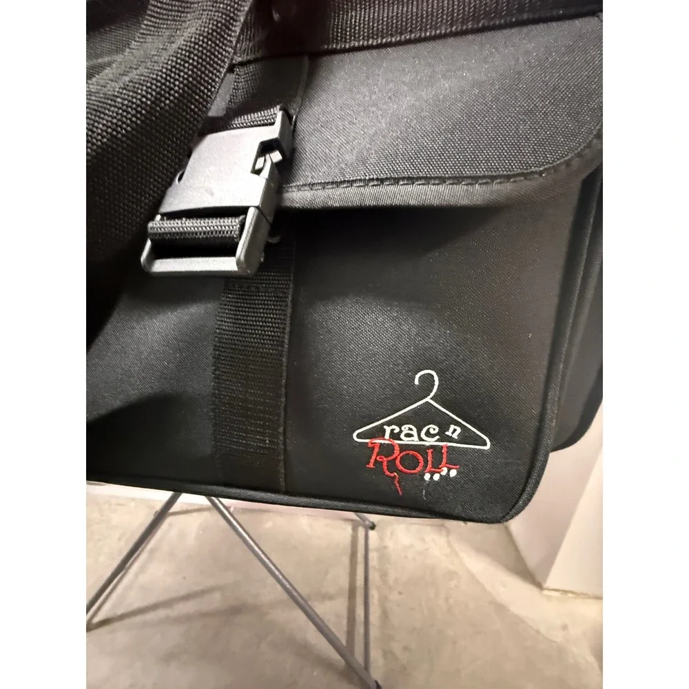 Rac n Roll Black Dance Bag with Built-in Collapsible Garment Rack Rolling Duffel